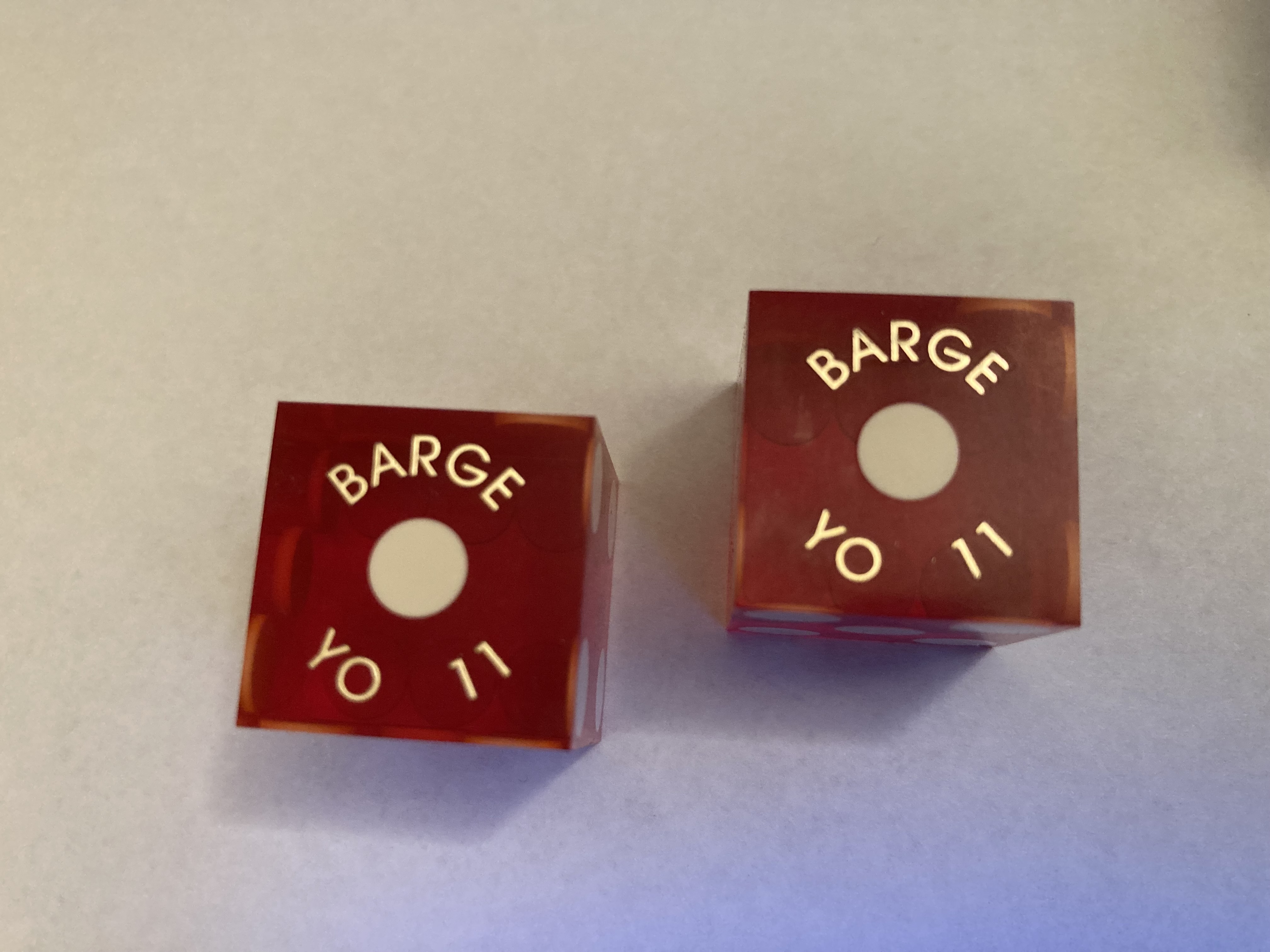 Top down view of the BARGE YO 11 ace.