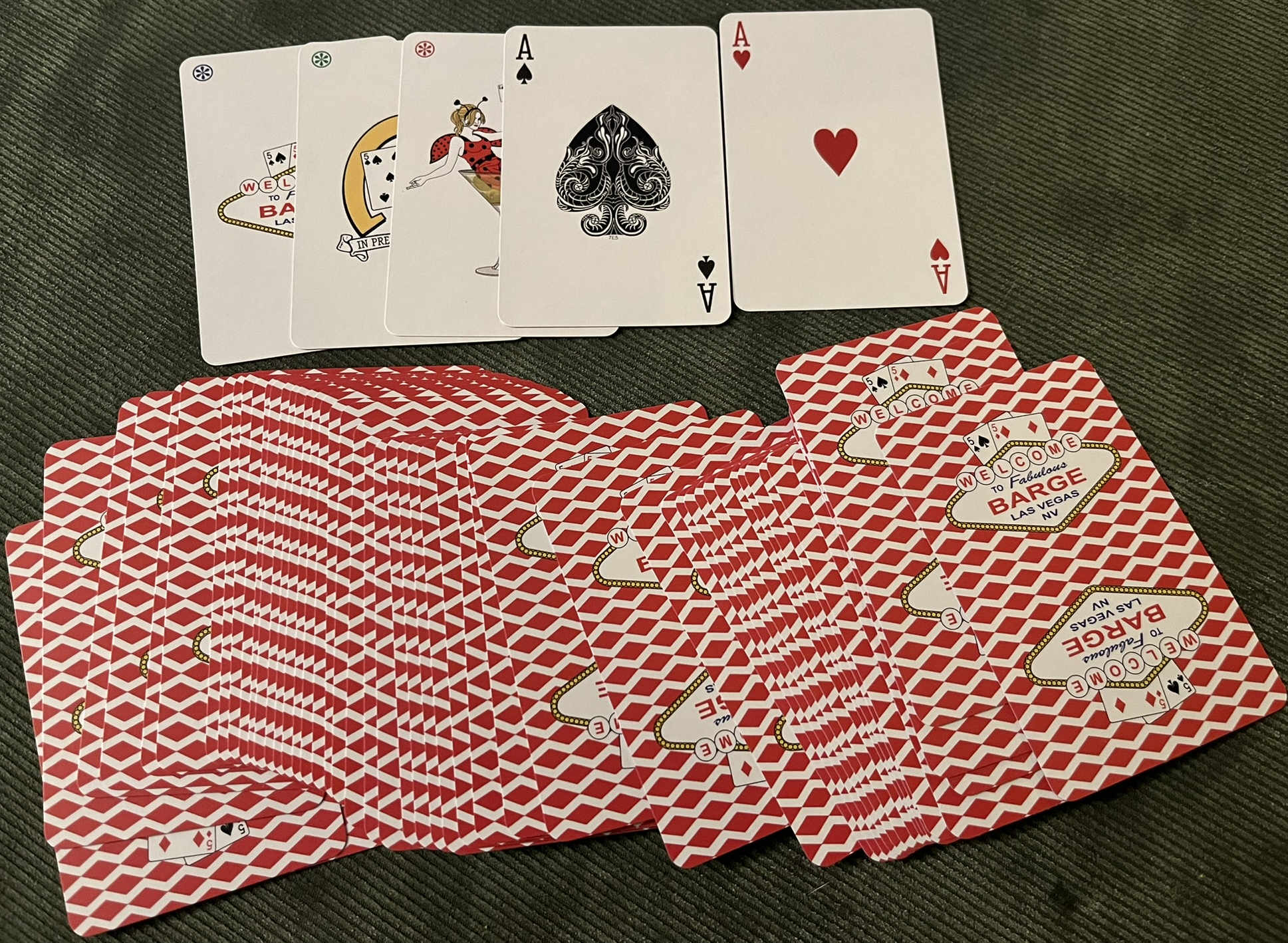 Whole deck, spread out.